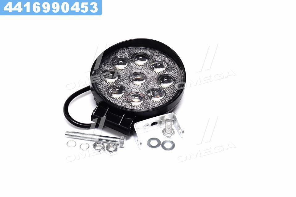 Фара LED додаткова GOLD 5D 24V/27W, 9 діод, (кругла) широкий промінь (TEMPEST), фото 1