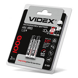 Акумулятори Videx HR03/AAA 1000mAh double blister/2шт