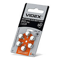 Батарейка воздушно цинковая Videx ZA13 (PR48) blister 5