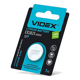 Батарейка літієва Videx CR2025 1шт blister card