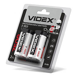 Акумулятори Videx HR20/D 7500mAh double blister/2шт