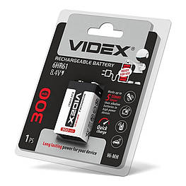 Акумулятори Videx 6HR61 300mAh blister/1шт