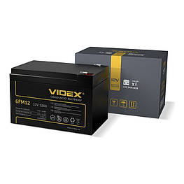 Акумулятор свинцево-кислотний Videx 6FM12 12V/12Ah color box 1
