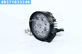 Фара LED кругла 27W, 9 ламп, 110 * 128мм, широкий промінь