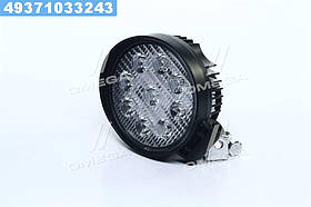 Фара LED кругла 27W, 9 ламп, 110 * 128мм, вузький промінь