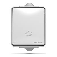 IP65 Кнопка дзвінка сіра VIDEX BINERA, фото 2