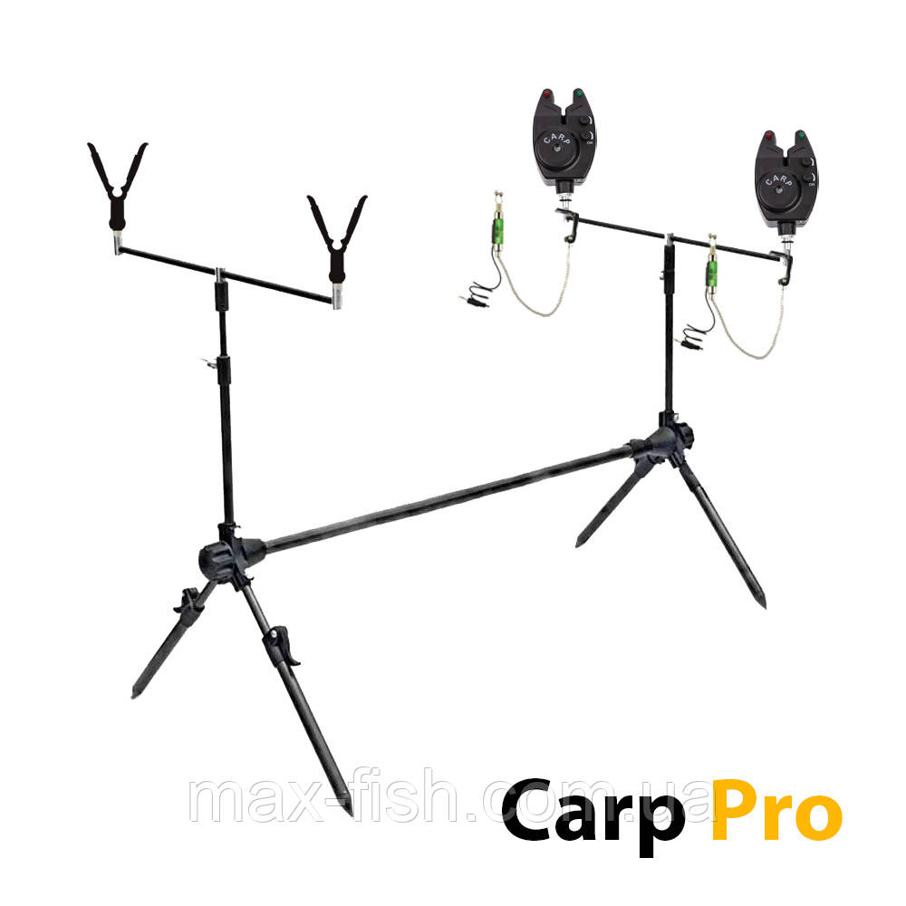 Набір Carp Pro Рід-під на 2 вудилища Два Сигналізатори Два Свінгери, фото 1
