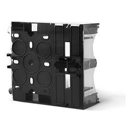 Модуль коробки накладного монтажу чорний графіт VIDEX BINERA