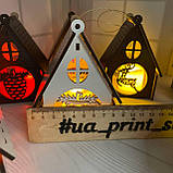 Новорічний підсвічник білий Нічник "Олени" Розмір:12*8*8 см, фото 4