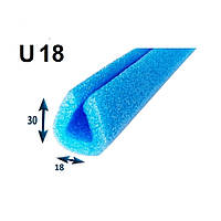 Профіль захисний U - подібний (18 мм) зі спіненого поліетилену