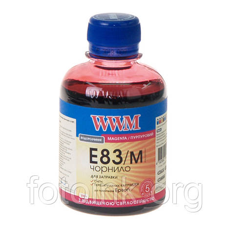 Чорнила WWM E83 для Epson, 200г, Magenta, з підвищеною світлостійкістю, фото 1
