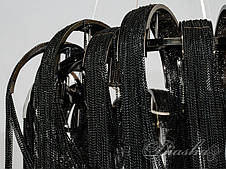 Люстра-підвіс чорні ланцюги 8 ламп 80х120 см, фото 3