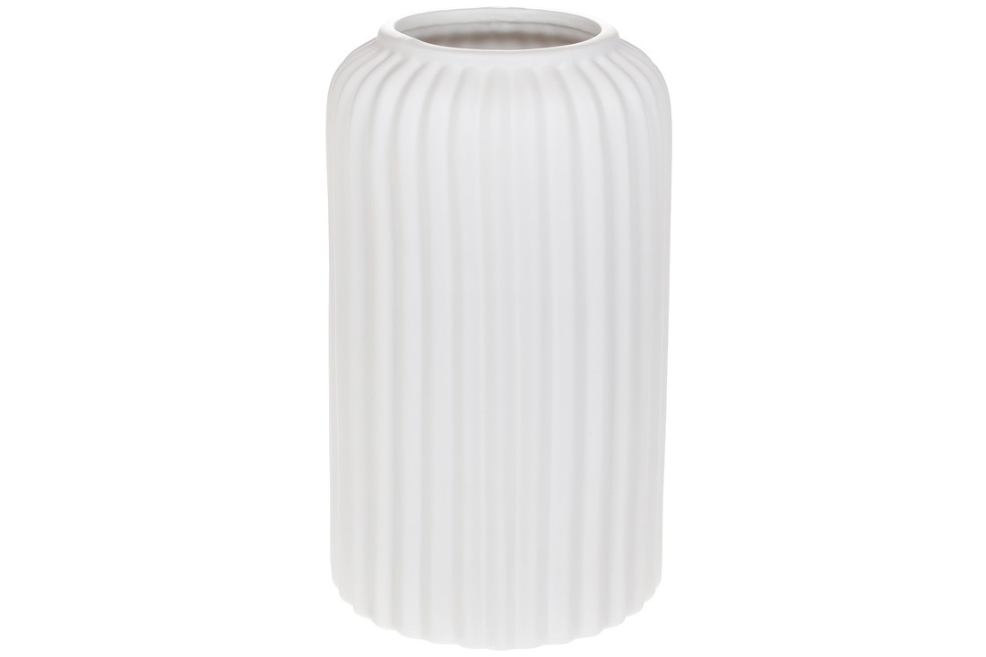 Ваза порцелянова Уніко 20см, колір - білий матовий ТОВАР ВІД ВИРОБНИКА