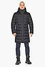Графітова чоловіча куртка з вертикальними кишенями модель 51450 З вітро- і водозахисним покриттям (90% поліамід, 10 модакрил), Знімний, Так, Куртка, Тінсульт, Може трохи відрізнятися від кольору реального виробу. Це пов'язано з параметрами монітора., Полі, фото 3