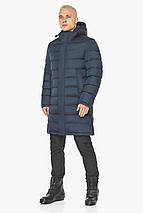 Чоловіча зимова темно-синя куртка з бічними блискавками модель 51450 З вітро- і водозахисним покриттям (90% поліамід, 10 модакрил), Знімний, Так, Куртка, Тінсульт, Може трохи відрізнятися від кольору реального виробу. Це пов'язано з параметрами монітора., фото 3