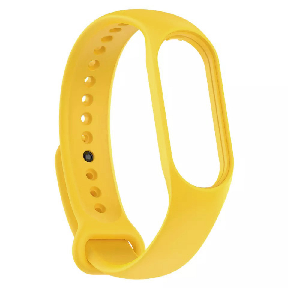 Ремінець Silicone Sport Band для Xiaomi Mi Band 5 / 6 / 7 Yellow