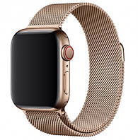 Металлический ремешок Milanese для Apple Watch 38/40/42/44 мм Gold (HbP050594) D6P3-2023