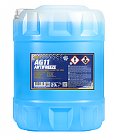 MANNOL Antifreeze AG11 (-40 °C) Longterm 20л. Антифриз синий