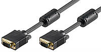 Кабель монітора-сигнальний Gutbay VGA HD15 M/M 15.0m D=8.0mm Ferrite AWG28 Gold чорний (78.01.4461) z17-2024