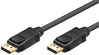 Кабель монітора-сигнальний Goobay DisplayPort M/M 15.0m v1.1 4K@30Hz +Lock Gold чорний (75.06.6826) z17-2024