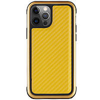 Чехол K-DOO PC+TPU+Metal MARS Series Apple iPhone 13 Pro Carbon Yellow z17-2024