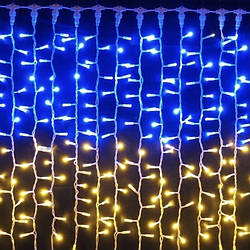 Гирлянда Штора 2.4 х 1.2 м. 420 LED Прапор України