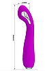 Смарт вібратор Pretty Love HECTOR G-SPOT VIBRATOR з електростимуляцією 7 режимів вібрації й 5 електропротекторів, фото 7