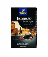 Кофе молотый Tchibo Espresso Sicilia 250 гр крепкий эспрессо 80 арабика, 20 робуста