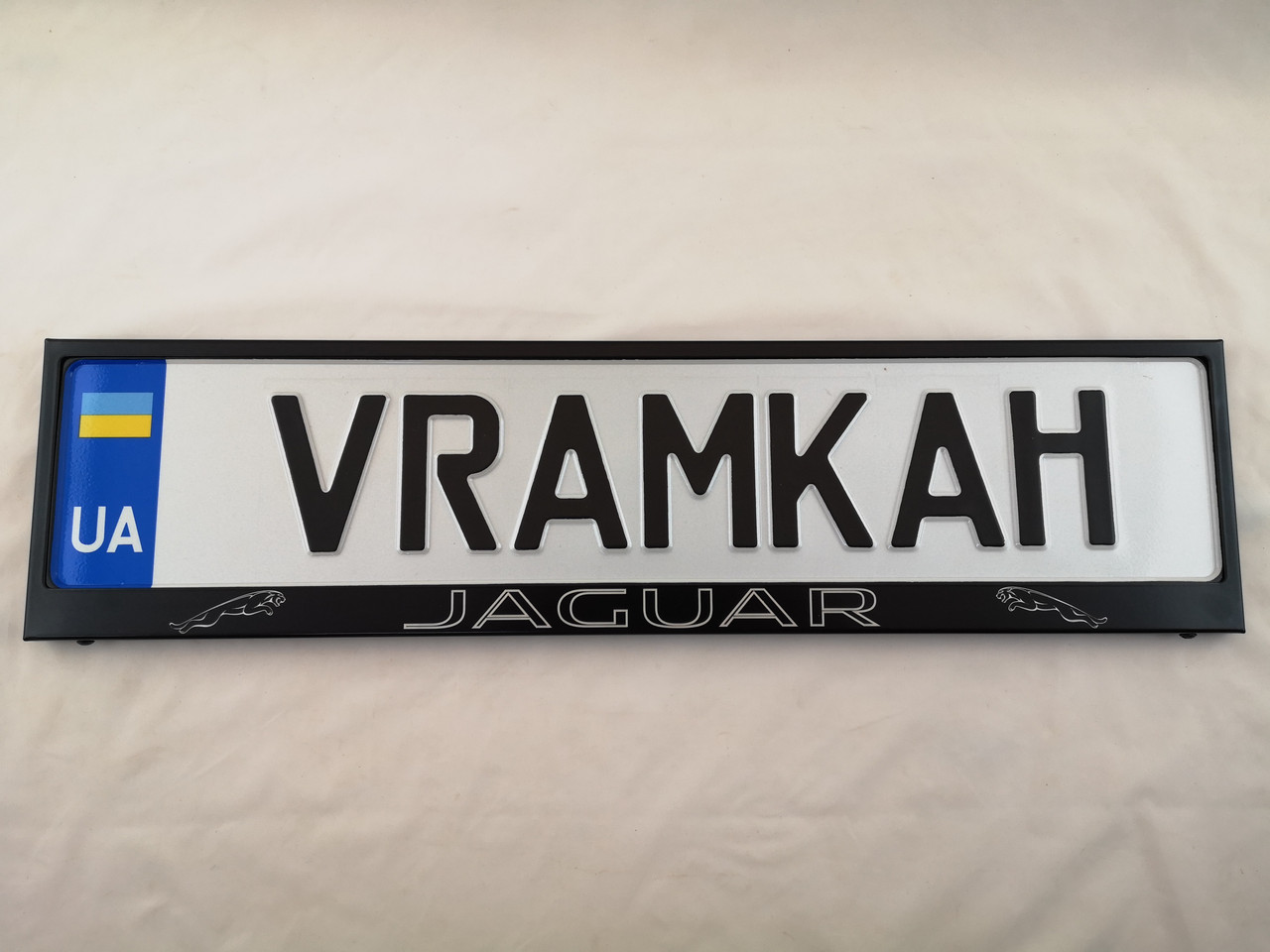 Номерна рамка для авто Jaguar Kontur black, фото 1