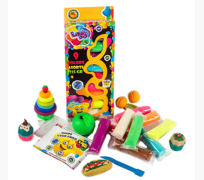 Набір тіста для ліплення 9кольорів асорті ТМ Lovin`Do 41000, фото 1