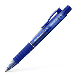 Ручка кулькова Faber-Castell POLY BALL VIEW Admiral Blue, синій корпус, стрижень синій (1,0 мм), 145751