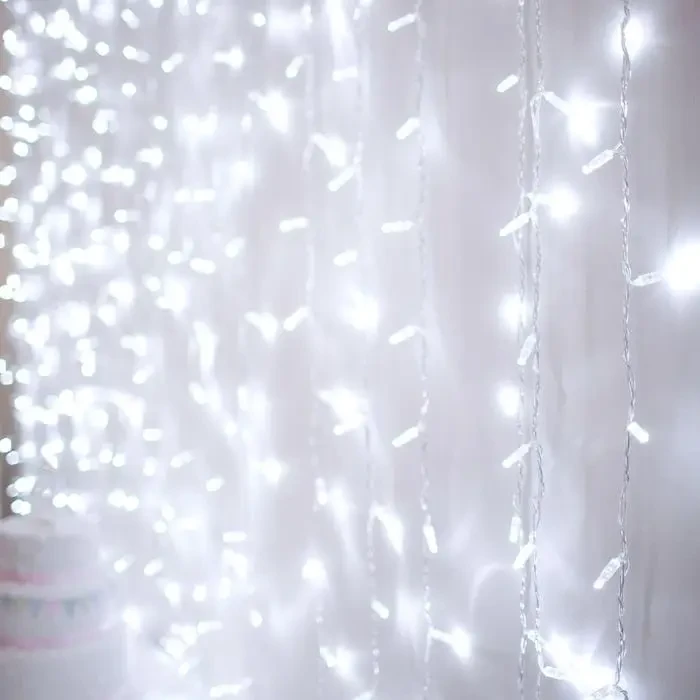 Гірлянда Штора 3 х 3 м. 280 LED + режим статики, холодний білий