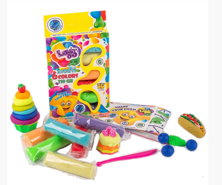 Набір тіста для ліплення Асорті ТМ Lovin`Do 6 кольорів 41001, фото 1