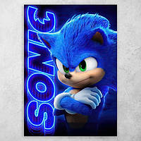 Плакат постер "Sonic / Соник" №1