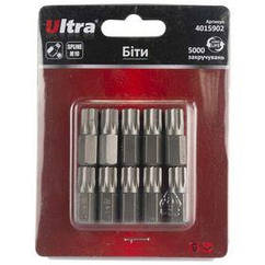 Біти Spline M10 × 30 мм 10 мм 10 шт S2 (блістер) ULTRA (4015902)