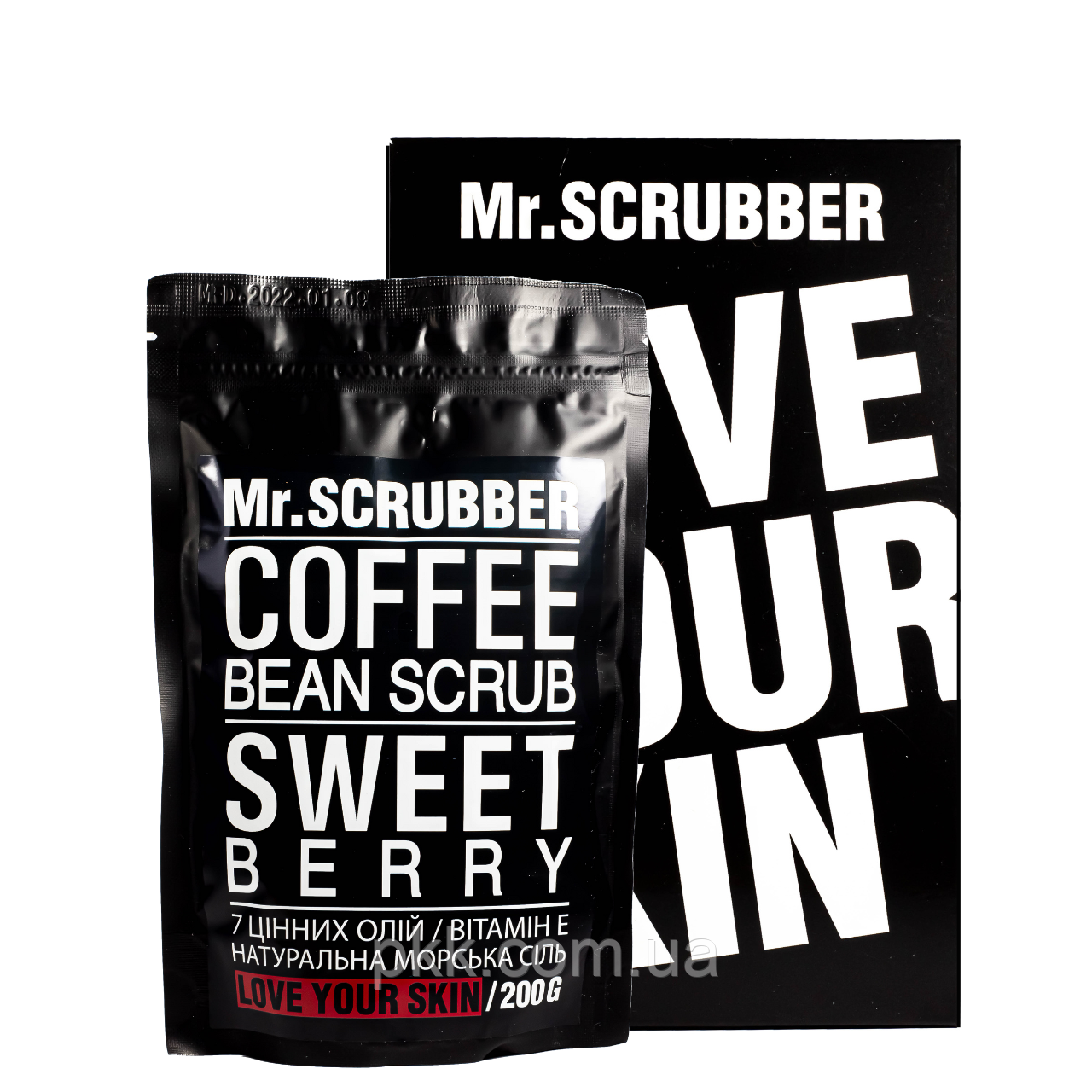 Кавовий скраб для тіла Mr Scrubber Sweet Berry Scrub із екстрактом ягід 200 гр