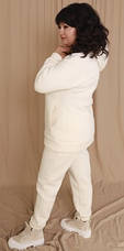 Жіночий спортивний костюм 3-х нитка, колір - айворі розміри xl, 2xl, 3xl., фото 6