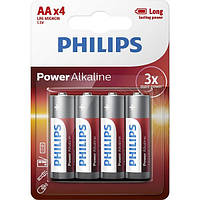 Батарейка PHILIPS PowerLife LR6-P4F AA блістер 4шт