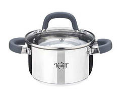 Каструля 1,2л зі скляною кришкою. Арт. 26-286-002 ТМ KRAUFF
