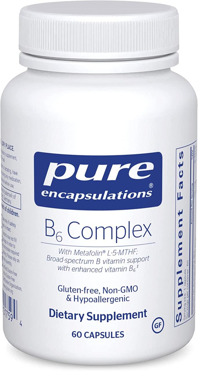 Pure Encapsulations B6 Complex / Комплекс вітамінів групи Б з підвищеним рівнем Б6 60 капс