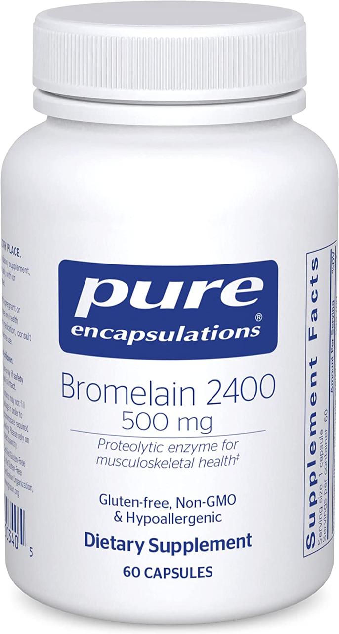 Pure Encapsulations Bromelain 2400 / Бромелаїн 500мг 60 капс