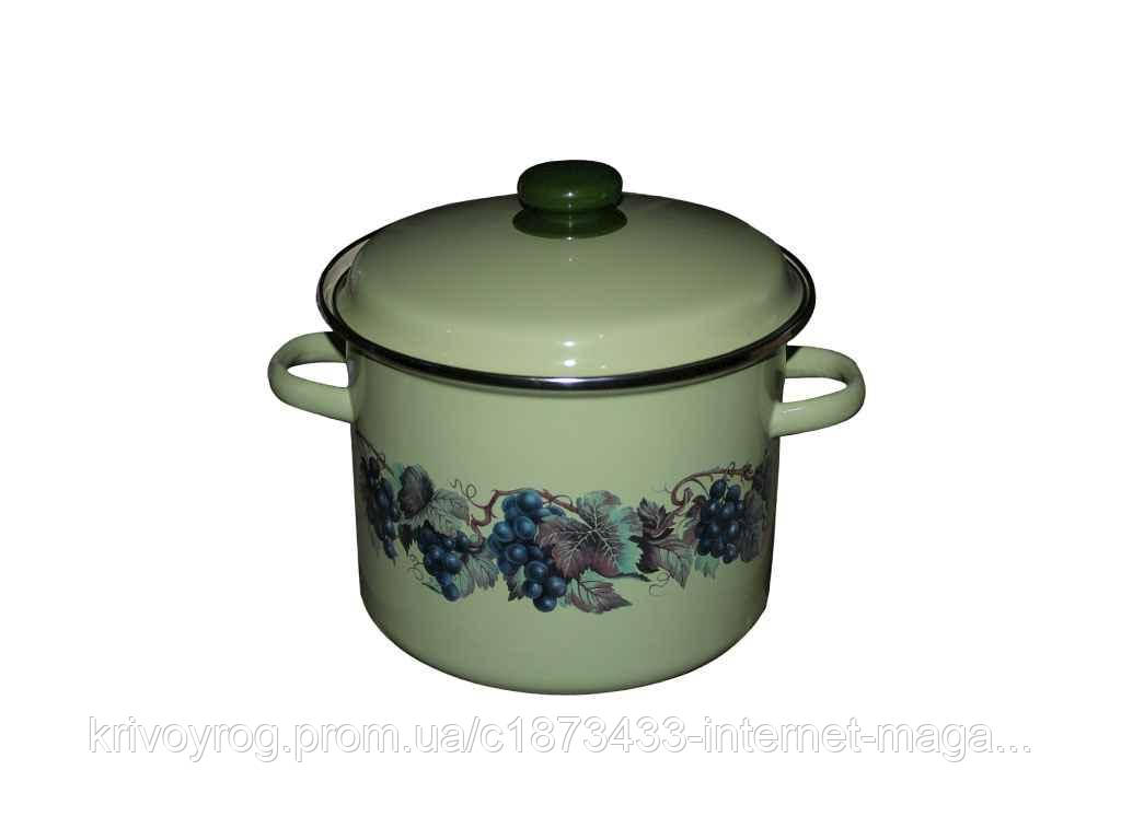 Каструля ем. 5,5л /2 циліндрична Виноградна лоза (цитронова) I3117/4 ТМ IDILIA, фото 1