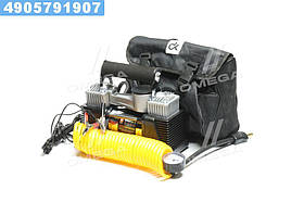 Компресор, 12V, 10Атм, 60л/хв, 2 -х поршневий, клеми, шланг 5м. < ДК>