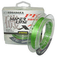 Шнур Kosadaka PE Super Line X8 0.16 мм 150 м Light Green "Оригінал"