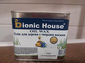 Карнаубська олія віск для дерева Bionic House 0,5л +0,1л Подарунок!, фото 3