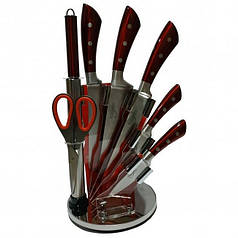 Набор кухонных ножей Platinum PL-S08R красный (Niz13852)