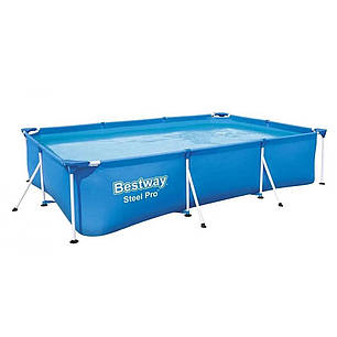 Басейн каркасний Bestway 56404 прямокутний, 300х201х66 см, Blue, фото 1