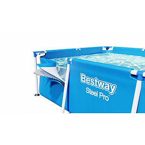 Басейн каркасний Bestway 56404 прямокутний, 300х201х66 см, Blue, фото 3