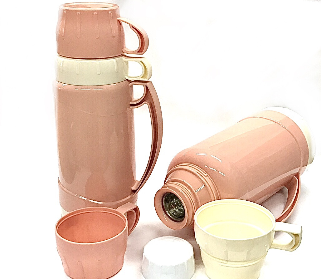 Термос вакуумний пластик та скло 1 л Benson BN-060