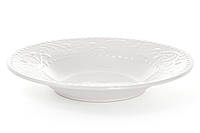 Тарелка суповая керамическая 23см, цвет - белый